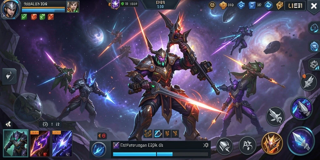 Screenshot dari gameplay seru 138ALIEN yang menampilkan pertarungan tim.