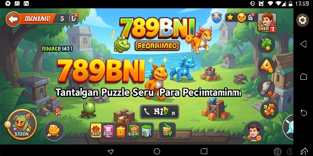 Tampilan penuh aksi dari gameplay puzzle yang menantang.