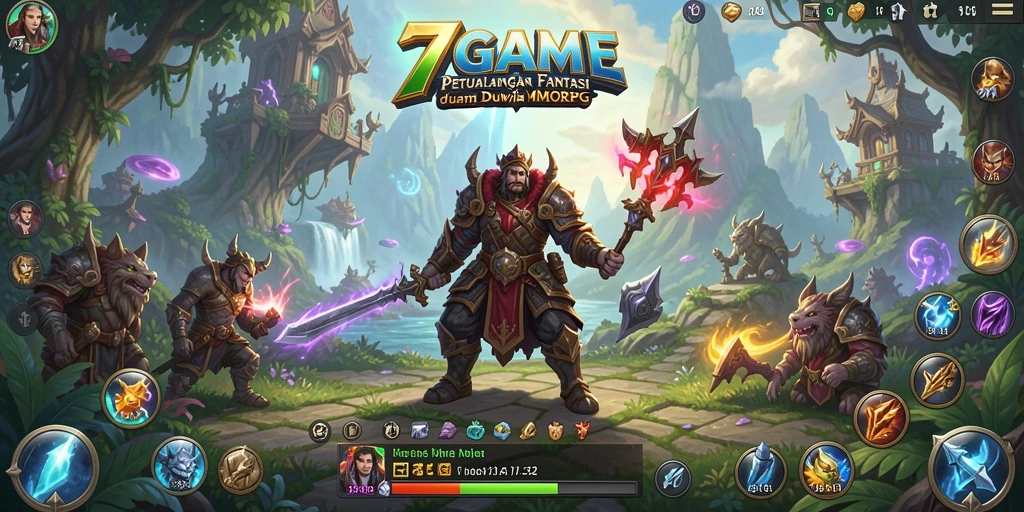 Gameplay seru dalam dunia fantasi MMORPG 7GAME.