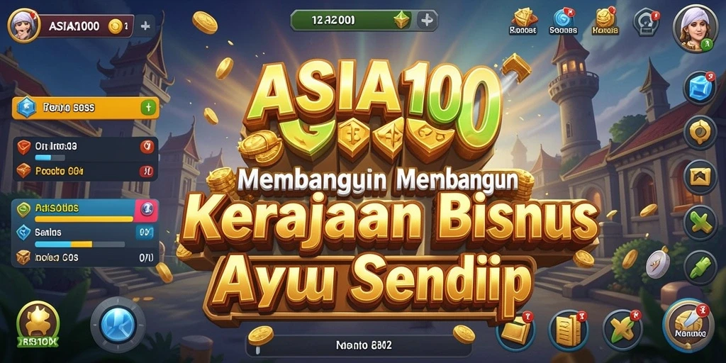 Screenshot gameplay ASIA100 menampilkan manajemen bisnis yang menarik.