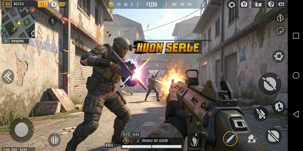 Gambaran gameplay seru dari F08 dalam aksi TPS.