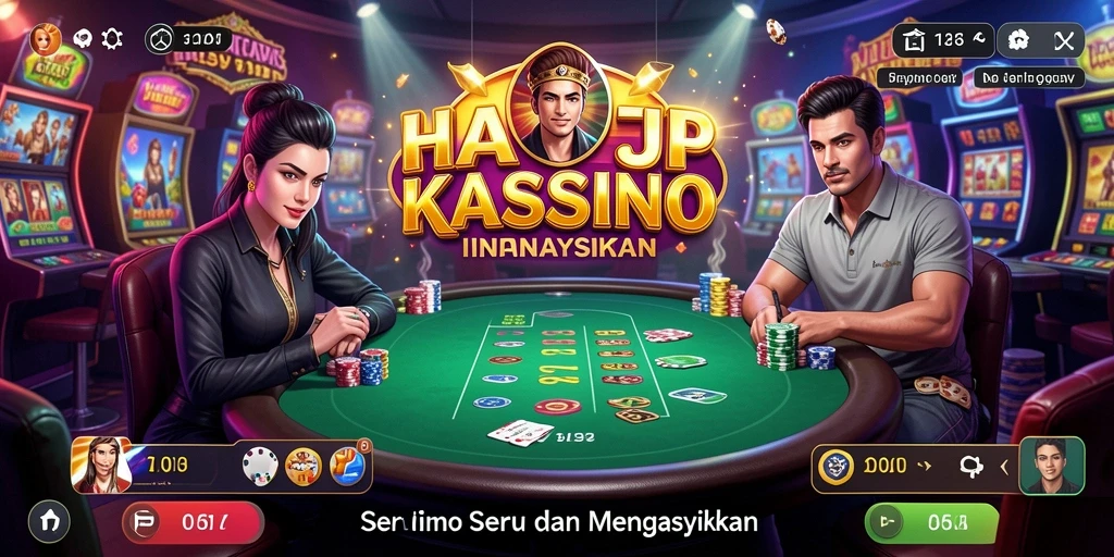 Tampilan gameplay menarik dari HARAPJP yang membawa sensasi Kasino ke smartphone.