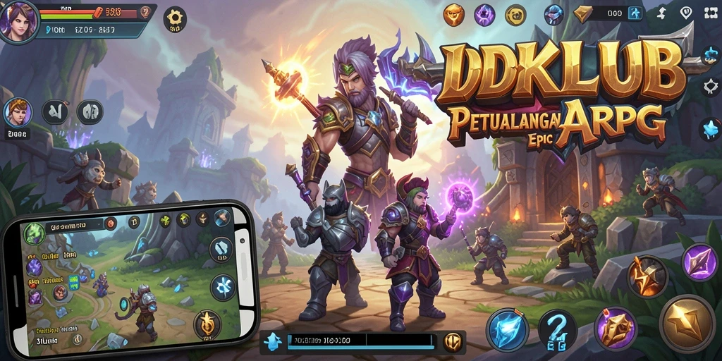 Screenshot IDKLUB menampilkan aksi seru dalam pertarungan ARPG.