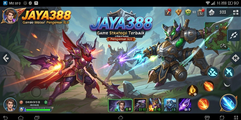 Tangkapan layar gameplay menampilkan strategi dan pertempuran dalam JAYA388.