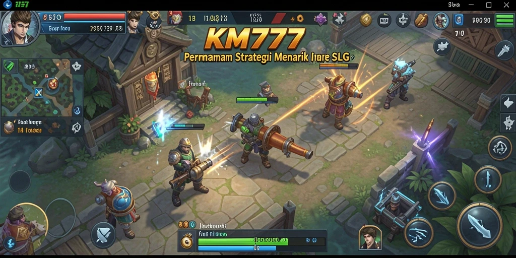 Tampilan gameplay KM777 yang menakjubkan dan penuh aksi.