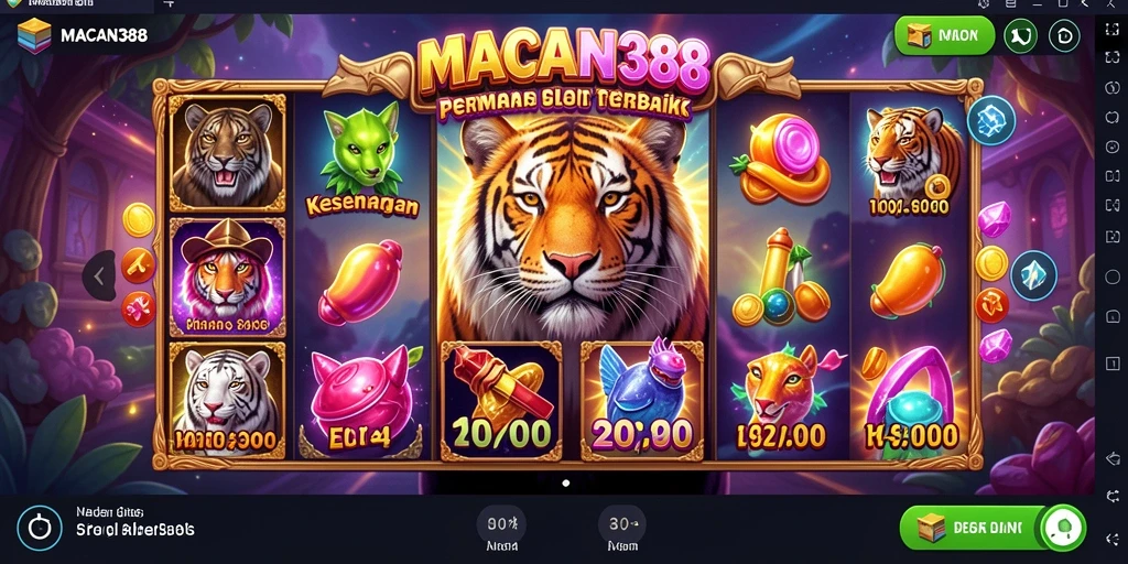 Tampilan menarik dari gameplay Slot di MACAN388.