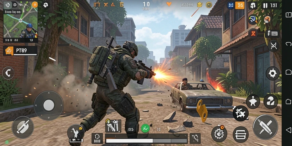 Gameplay intens dari PT89 yang mengasyikkan dan mendebarkan.