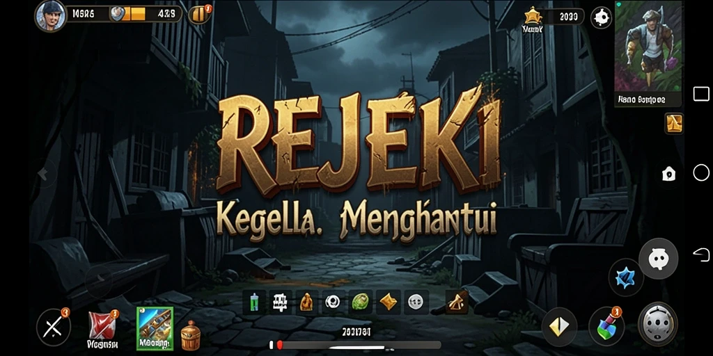Tampilan gameplay menakutkan di dunia <strong>REJEKI</strong>.