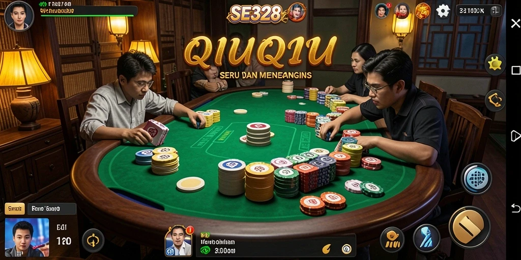 Screenshot gameplay SE328 yang menampilkan aksi seru QiuQiu.