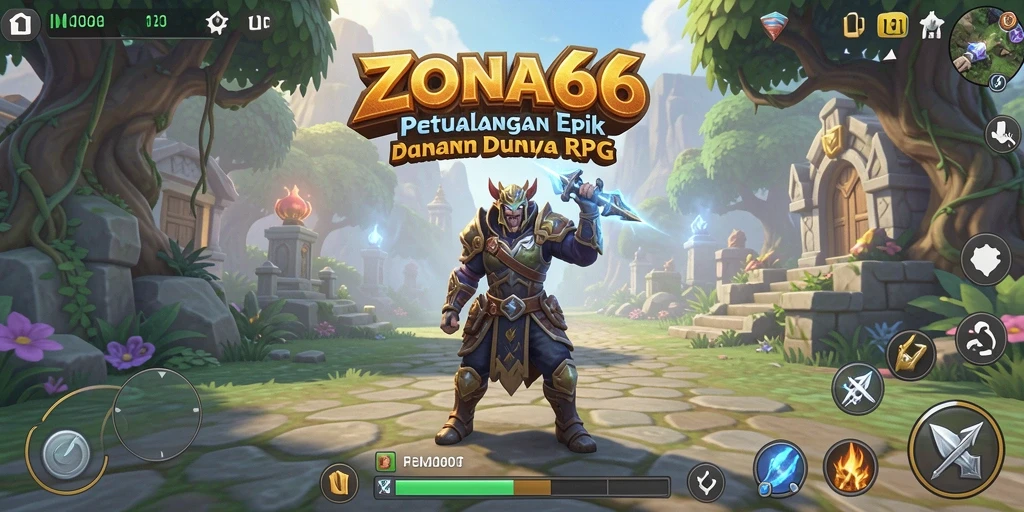 Tangkapan layar gameplay ZONA66 yang menampilkan pertempuran seru.